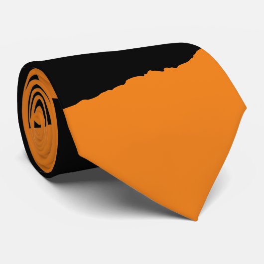 リップウェーブハロウィーンエッドブラックオレンジ ネクタイ (ロール)