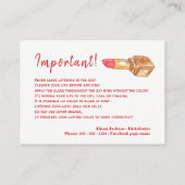 リップカラーディストリビューターのアプリケーション命令 名刺 (裏面)