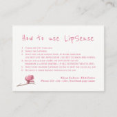 リップカラーディストリビューターのアプリケーション命令 名刺 (正面)