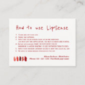 リップカラーディストリビューターのアプリケーション命令 名刺 (正面)