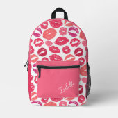 リップキスプリントカットソーバッグ プリントバックパック (正面)