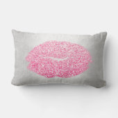 リップグリッターグレーキャンディピンクメイクアップキスシルバー ランバークッション (裏面)