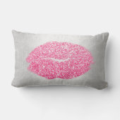 リップグリッターグレーピーニーピンクメイクアップキスシルバー ランバークッション (裏面)