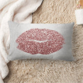 リップグリッターグレー赤面パウダーメイクアップキススカイ ランバークッション (ブランケット)