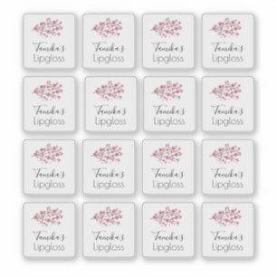 リップグロスパッケージロゴさくらんぼブロッサムツリー シール