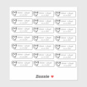 リップグロスパッケ結婚ージのロゴブランディングシール シール (シート)