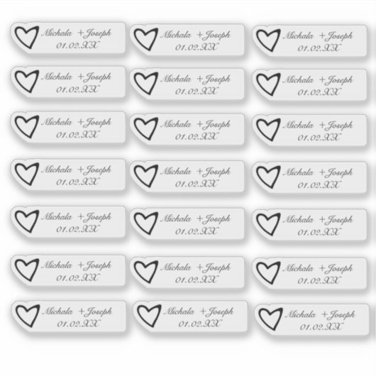 リップグロスパッケ結婚ージのロゴブランディングシール シール (正面)