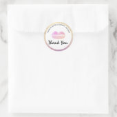 リップグロスビジネスロゴクラシックラウンドステッカー ラウンドシール (バッグ)