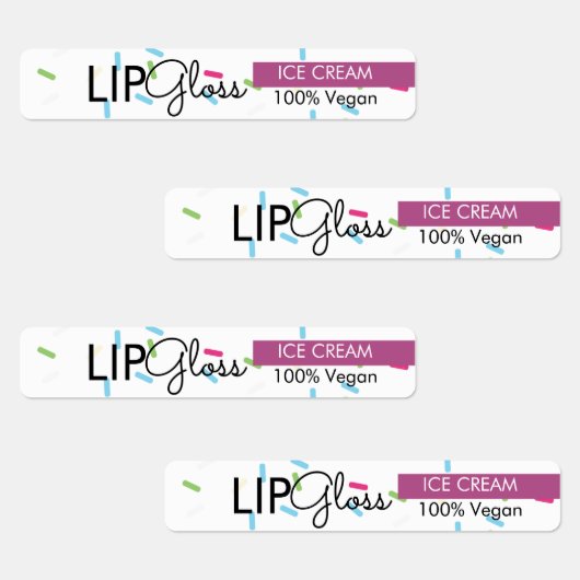 リップグロスモダンスプレーブランディング包装 ラベル (グループ)