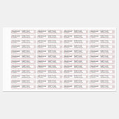 リップグロスレッドシックグリッター縁ど製品ブランド ラベル (シート)