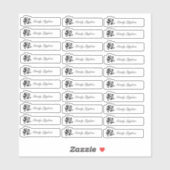 リップグロス包装バタフライロゴブランディング 澄ん シール (シート)