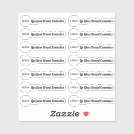 リップグロス澄んチューブのロゴラベル シール