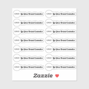 リップグロス澄んチューブのロゴラベル シール