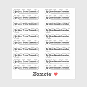 リップグロス澄んチューブラベル シール