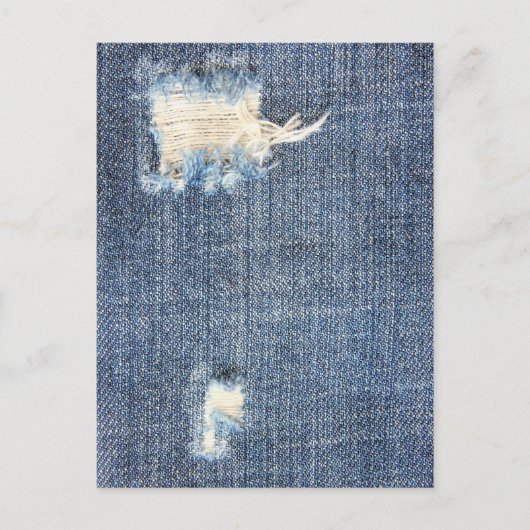 リップジーンズフェイクルック葉書 ポストカード (正面)