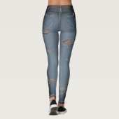 リップジーンズレギンスおもしろいハロウィーンレギンス レギンス (裏面)