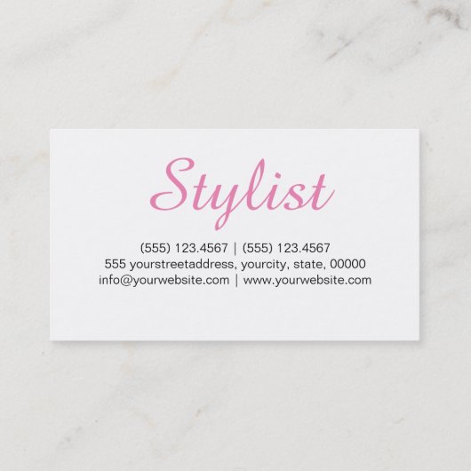 リップスタイリッシュメイクアップアーティスト名刺 名刺 (裏面)