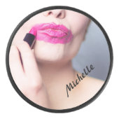 リップスティックカスタムモノグラムホッケーパック アイスホッケーパック (正面)