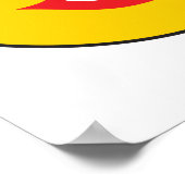 リップスティックガール顔 ポスター (角)