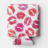 リップスティックキスシームレスパターン。 缶クーラー (裏面)