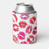 リップスティックキスシームレスパターン。 缶クーラー (缶裏面)