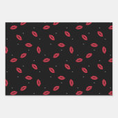 リップスティックキスバレンティンラッピング紙シート ラッピングペーパーシート (正面2)