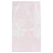 リップスティックキス付きゴールデンレトリバー スモールペーパーバッグ (裏面)