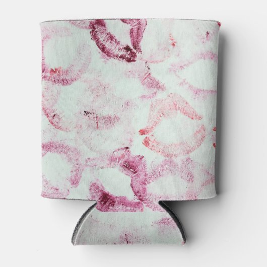 リップスティックキス:愛の宣言パターン 缶クーラー (正面)