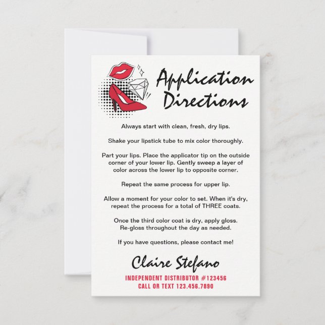 リップスティックディストリビューターの適用方法/ヒントとトリック (正面)