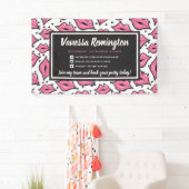 リップスティックディストリビューターピンクキスパーティー/トレードショー 横断幕 (インサイチュ)