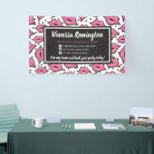 リップスティックディストリビューターピンクキスパーティー/トレードショー 横断幕 (トレードショー)