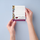 リップスティックディストリビューターフローラお客様ノートカード チラシ (手)