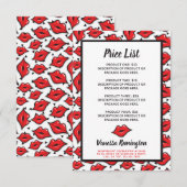 リップスティックディストリビューター製品価格表赤キス (正面/裏面)