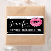リップスティックパーソナライズされたディストリビューターホステル名タグ ラベル (インサイチュ)