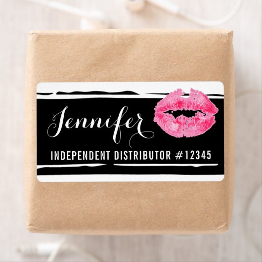 リップスティックパーソナライズされたディストリビューターホステル名タグ ラベル (インサイチュ)