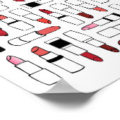 リップスティックプリント ポスター (角)