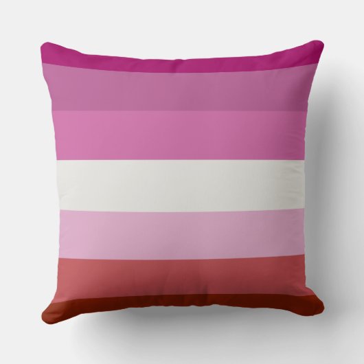 リップスティックレズビアンプライドハートデザイン装飾用クッション クッション (裏面)