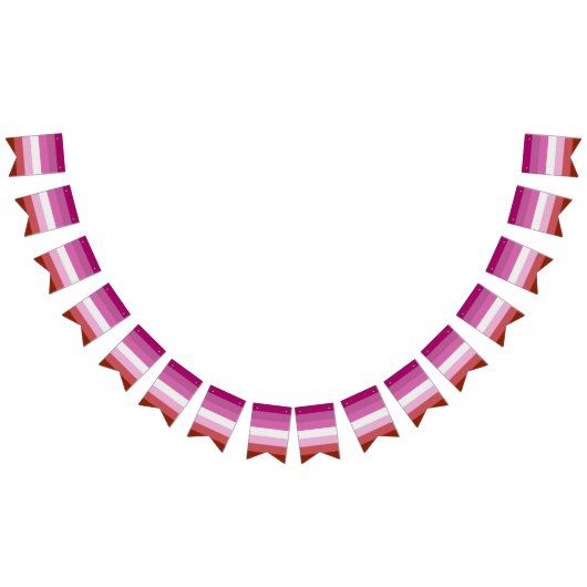 リップスティックレズビアンプライド国旗 バンティングフラッグ (全)