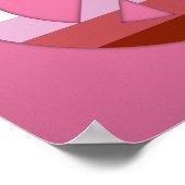 リップスティックレズビアンプライド平和サイン ポスター (角)