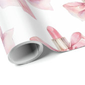 リップスティック弓ラッピング紙 ラッピングペーパー (ロールコーナー)