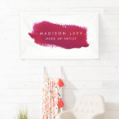 リップスティック見本メイクアップアーティスト名刺 横断幕 (インサイチュ)