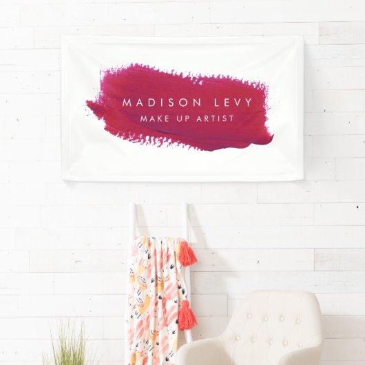 リップスティック見本メイクアップアーティスト名刺 横断幕 (インサイチュ)