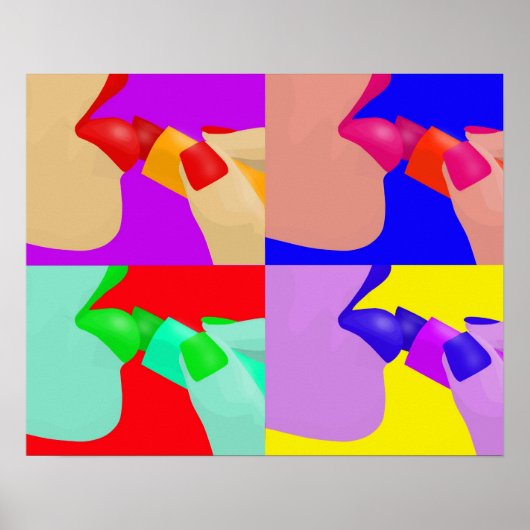 リップスティック – ポップ・アートのアートポスター ポスター (正面)