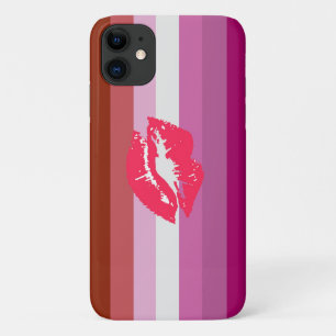 リップスティック レズビアン プライド フラッグ iPhone 11 ケース