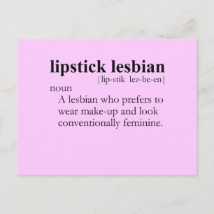 リップスティックLESBIAN (定義) ポストカード
