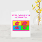 リップスマックノートカード カード (黄色い花)