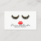 リップスメイクアップアーティストエレガント美しいサロン 名刺 (正面)