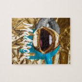 リップスメイクアップ美しいガールズギフカスタムトパーソナライズされた ジグソーパズル (横)