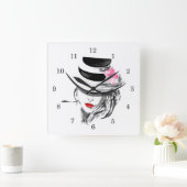 リップス スクエア壁時計 (ホーム)