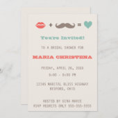 リップス&ヒュースティッシュブライダルシャワー招待 招待状 (正面/裏面)